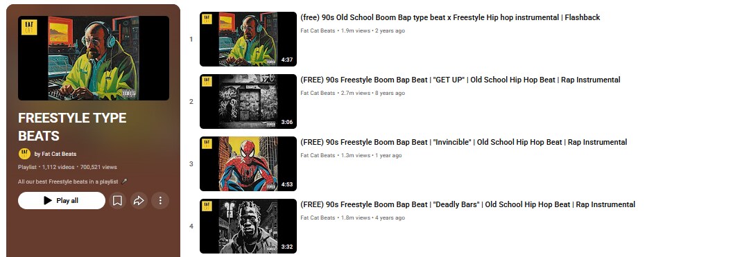YouTube playlist example 1